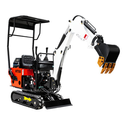 Dieselmotor0.8ton Hightop Mini Excavator Customized Color Red Geel Blauw