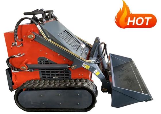 Volledige Hydraulische de Lader Diesel van de Steunbalkjonge os Benzine Op wielen Mini Crawler Loader