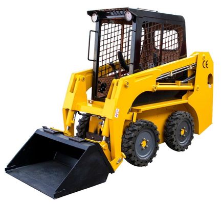 CE EPA Motor Mini Skid Steer Loader Gekoppelde wielloader 1300kg HT25