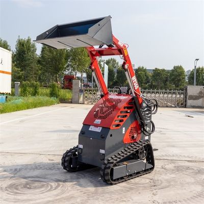 Snelheid 0-6km/h Mini-lader Skid Steer Track Loader voor landschapsontwerp