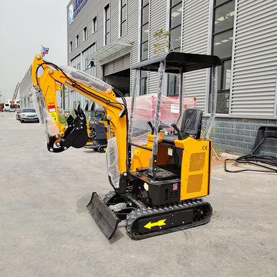 1500 kg Gewicht van het voertuig Mini Crawler Excavator 375mm Platform Clearance Digger In de bouw
