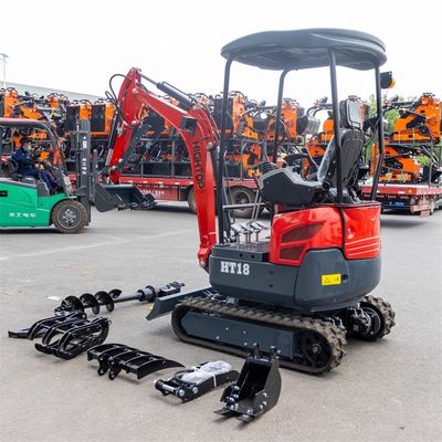 Importmerk Motor 1800kg Mini Hydraulische Graafmachine Met Intrekbaar Rails