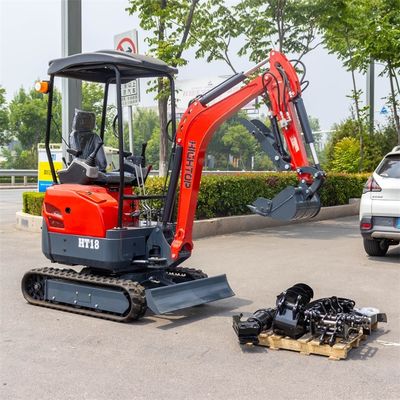 Compacte krachtige mini hydraulische graafmachine met 1800 kg werkgewicht