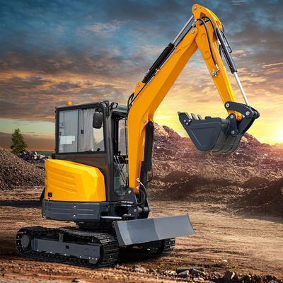 Kleine hydraulische graafmachine Dozer Schaaf en hydraulische snelle verandering voor gemakkelijke bediening